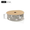 Unique Bargains Gift Wrapping Wide Star Sheer Wired Sparkly Chiffon Ribbon 1 Pc - 2 of 4