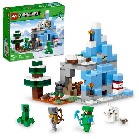 Lego Minecraft The Frozen Peaks Cave Mountain Set 21243 : Target