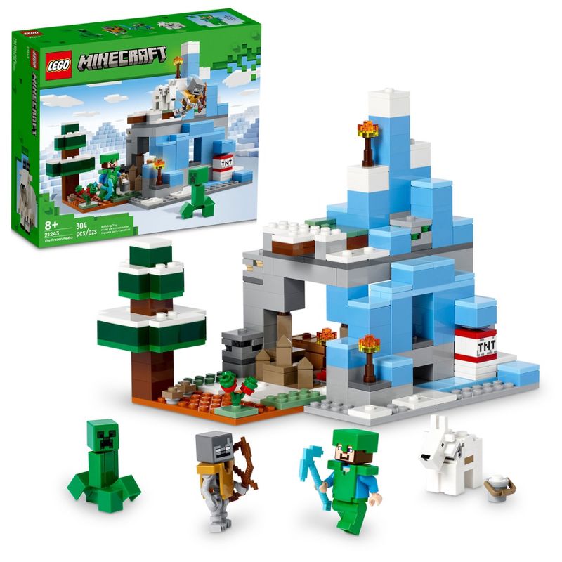 LEGO Minecraft The Frozen Peaks Cave Mountain Set 21243, 1 of 8