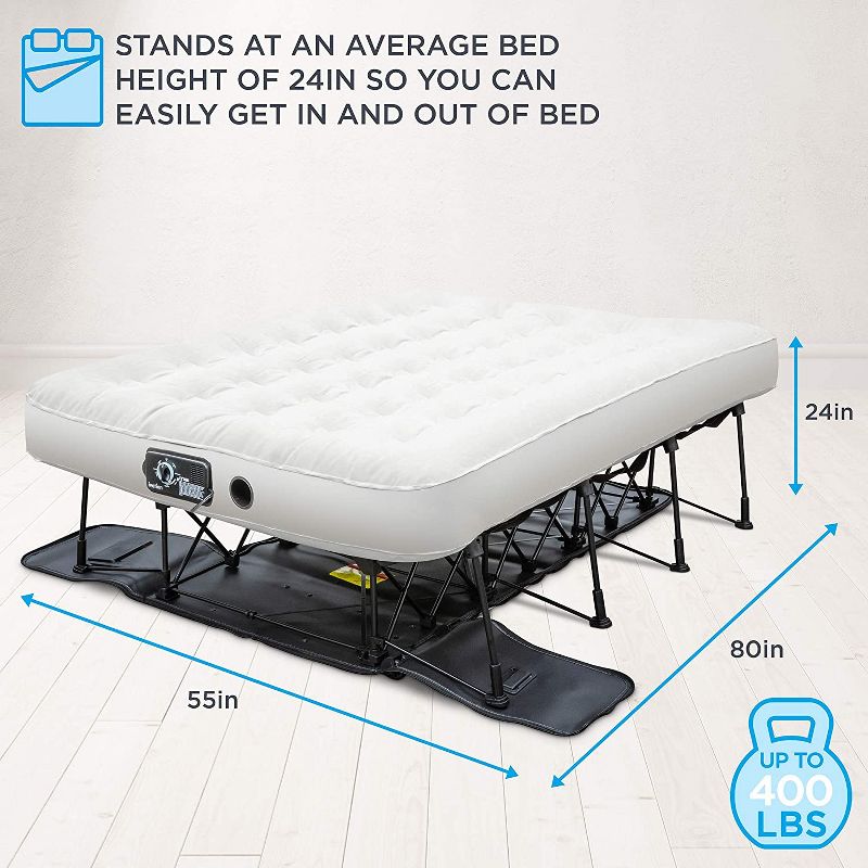 Ivation Air Mattress with Built In Pump, EZ-Bed with Legs, 3 of 7