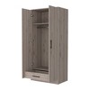 ORRD Double Door Armoire with Hidden Drawer, 71" Tall Freestanding Wardrobe with Hanging Rod & Shelf for Bedroom Storage - 4 of 4