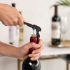 True TrueTap Double Hinged Waiter’s Corkscrew, Matte Black Wine Bottle Opener with Foil Cutter, Wine Key - 2 of 4