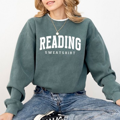 Simply Sage Market Women's  Garment Dyed Graphic Sweatshirt Reading Sweatshirt