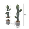 88cm Potted Artificial Cactus Plant, Large Faux Cactus for Home Office Shop Decor, Realistic Tall Desert Plant with Stones and Needles - 2 of 4