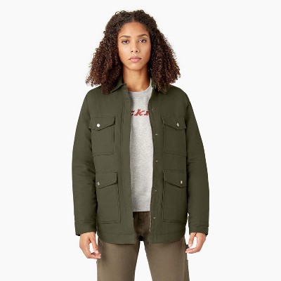 Dickies Women's Duck High Pile Fleece Lined Chore Coat
