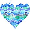 Junior's Design By Humans A Sea of Love (white) By Timone T-Shirt - 2 of 3