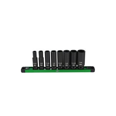 SK Hand Tools SK01350 8 Piece 3/8in Impact Deep Socket Set-SAE