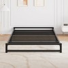 Flat Bed Frame, Sturdy Metal Platform with Box-Free Design, No-Tool Assembly, Space-Saving Low Profile, Underbed Storage & Modern Minimalist Style - 2 of 4