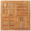 vidaXL Table Top Solid Teak Wood Square 35.4"x35.4"x1" - 2 of 4