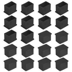 Unique Bargains Rectangle PVC Durable Anti-Slip Furniture Leg Caps - 1 of 4