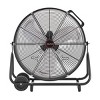 XtremepowerUS 24" Standing Fan High-Flow 6990 CFM Floor Fan Rolling Drum Shop Fan, Black - 3 of 4