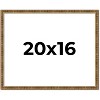 PosterPalooza | Textured Gold Picture Frame - UV Acrylic, Backing Board, Hanging Hardware Included - 3 of 4