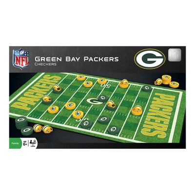 Masterpieces NFL Checkers Game - Green Bay Packers