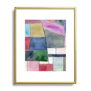 Elena Blanco Patchwork Metal Framed Art Print - Deny Designs - 1 of 4