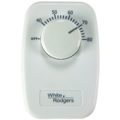 White Rodgers Heating Dial Single Pole Line Voltage Baseboard Thermostat