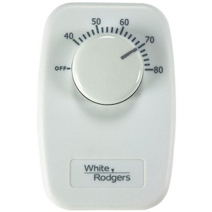 White Rodgers Heating Dial Single Pole Line Voltage Baseboard Thermostat - 1 of 1