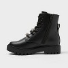 Kids' Bronx Lace-Up Combat Boots - art class™ Black - 2 of 3