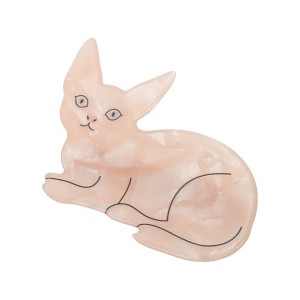 Unique Bargains Cartoon Pointed Ears Cat Hair Clips Pink 1 Pc - 1 of 4