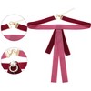 INSPIRE CHIC Women's Velvet Bow Brooch Tie Neck Band Ties Flatback Beads Decor - 3 of 4
