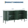 59" Buffet Cabinet w/ 4 Doors, Adjustable Shelves - Modern Sideboard for Dining Room, Kitchen, Living Room, Coffee Bar Storage - 2 of 4
