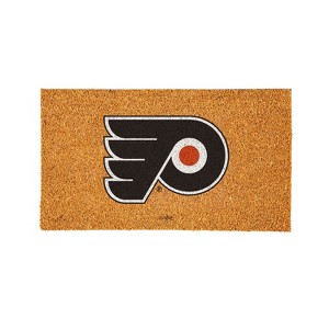 EvergreenNHLPhiladelphia Flyers Logo Natural Coir 28 x 16 Inches Indoor Outdoor Doormat - 1 of 4