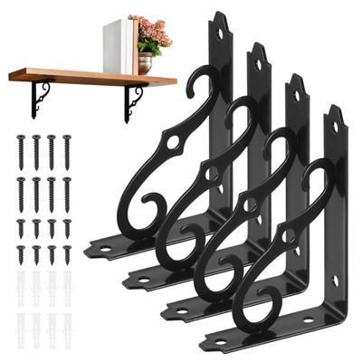 Unique Bargains Iron Wall Mount Decorative 120 lbs Load Capacity