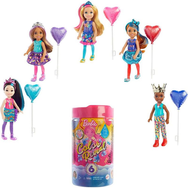 Barbie - Chelsea Color Reveal ! Color Changing Kids - Beach Go'er Doll with 6 Surprise Accessories , 1 of 9
