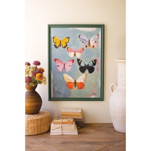 Wall Art – Framed Butterfly Painting for Girls’ Room by Kalalou - 1 of 4