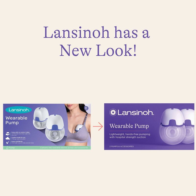 Lansinoh Hands-Free Lightweight &#38; Portable Wearable Breast Pump, 3 of 13