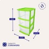 Homz Plastic 3 Drawer Medium Home Storage Container - 4 of 4