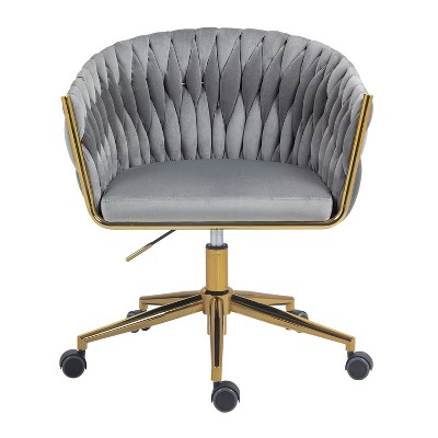 NicBex Adjustable Height Home Office Desk Chairs with Universal Wheels for Work Study Vanity,Bedroom