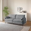 80" Fabric Spacious Loveseat Sofa with Thickened Cushions, High-Density Filling and Arm Storage Bag for Living Room - 3 of 4
