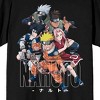 Naruto Classic Character Group With Kanji Crew Neck Short Sleeve Men's Black T-shirt - 2 of 3