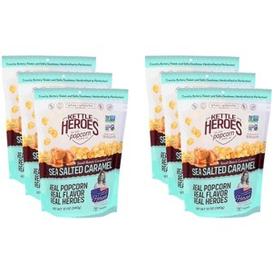 Kittle Heroes Sea Salted Caramel Kettle corn - Case of 6 - 12 oz - 1 of 2