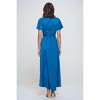WEST K Women's Woven Georgia Faux-Wrap Dress with High-Low Hem and Tie Waist - 3 of 4