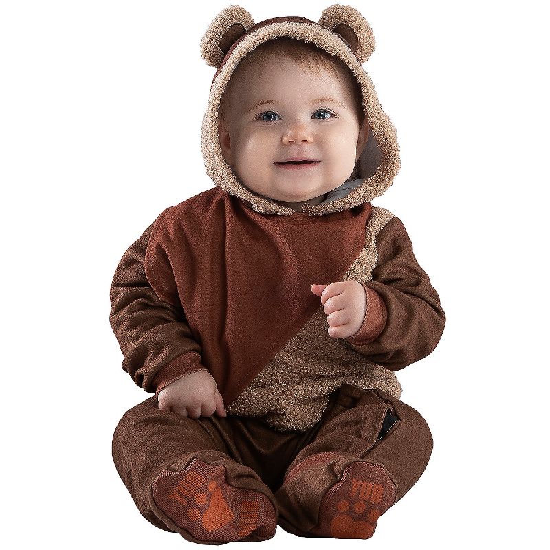 Jazwares Toddler Ewok Costume - Size 12-18 Months - Brown, 1 of 2