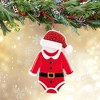 Polarx 3.75 In Baby's First Santa Onesie Christmas Tree Ornament , Christmas Decor First Christmas Infant (1PC) - 2 of 4