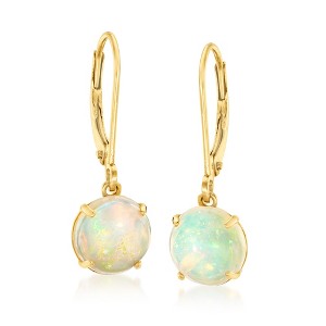 Ross-Simons Opal Drop Earrings in 14kt Yellow Gold - 1 of 4