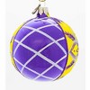 Santa Land 4.0 Inch Gold Fleur-De-Orleans Christmas Tree Ornament Set , Ornament Ball Mardi Gras Krewe (3PC) - 3 of 4