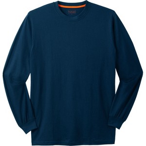 Boulder Creek by KingSize Men's Big & Tall Heavyweight Long-Sleeve No Pocket Crewneck Tee - 1 of 3
