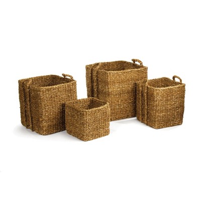 Plum & Post Seagrass Apple Baskets
