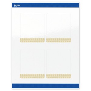 Avery Rectangle Labels, Gold Lace Trim Pattern, 4" x 3-1/3" - 1 of 4