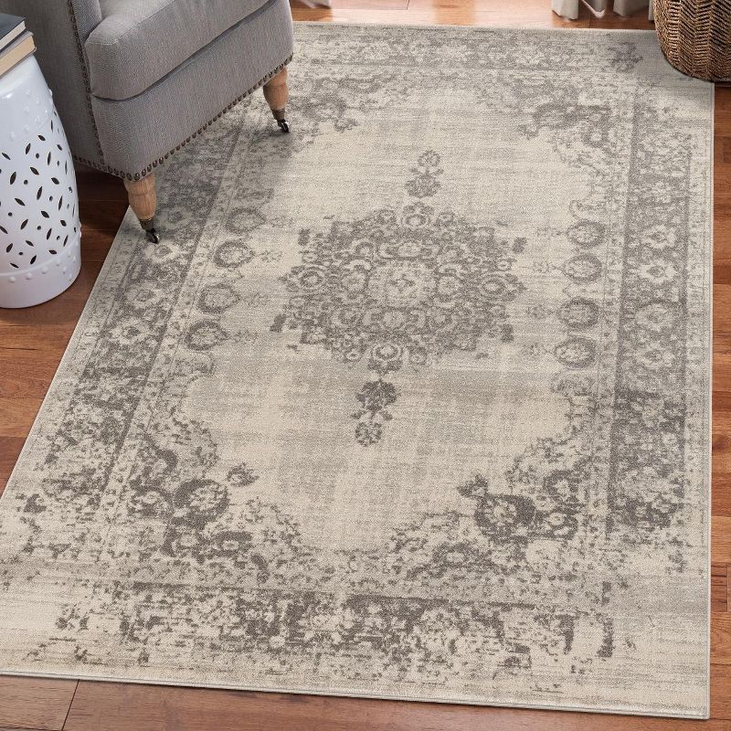 Luxe Weavers Diana Distressed Floral Oriental Area Rug, 1 of 9