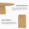 79" Farmhouse Oval Black Dining Table for 6-8 People with Round Arched Table Legs for Dining Room and Living Room - 4 of 4