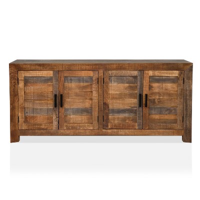 Quinto Buffet Server with 2 Cabinets Natural Rustic - HOMES: Inside + Out