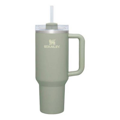 Image of Stanley 40 oz Stainless Steel H2.0 Flowstate Quencher Tumbler Restful Green - Hearth & Hand™ with Magnolia