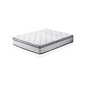 Itopfox Full Mattress 11.4 Inch Memory Foam Innerspring Hybrid with Pillow Top, Independently Encased Coil Support for Comfortable Sleep - 1 of 4