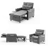 TiramisuBest Futon Chair Bed Convertible Chair 3-in-1 Pull Out Sleeper Chair Beds with USB Ports, Modular Sectional Sofa with Storage, Sideb - 4 of 4