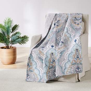 Olyria Medallion Quilted Throw - Levtex Home