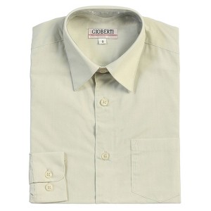 Gioberti Boy's Long Sleeve Dress Shirt - 1 of 3